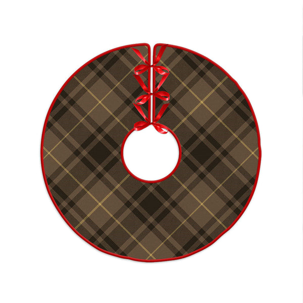 MacArthur Weathered Clan Badge Tartan Christmas Tree Skirt