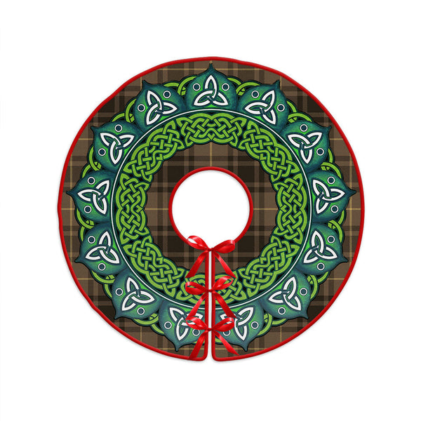 MacArthur Weathered Clan Badge Tartan Christmas Tree Skirt Heritage Holiday Decor
