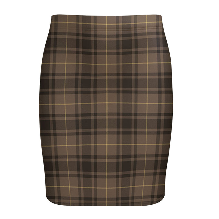 MacArthur Weathered Tartan Fitted Skirt