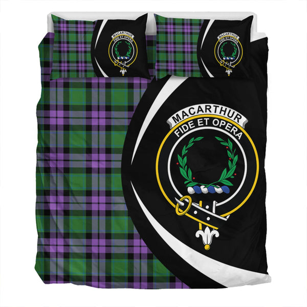 MacArthur of Milton Ancient Clan Badge Tartan Bedding Set Circle Style