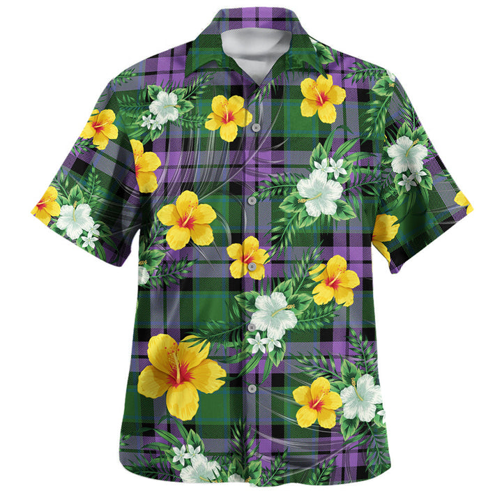 MacArthur of Milton Ancient Clan Badge Tartan Hawaiian Shirt Summer Vibes Style