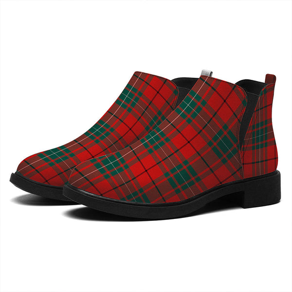 MacAulay Modern Tartan Flat Ankle Boots