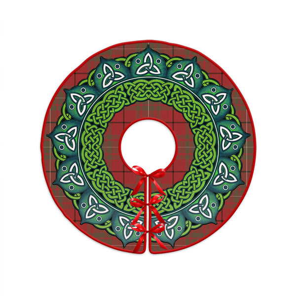 MacAulay Weathered Clan Badge Tartan Christmas Tree Skirt Heritage Holiday Decor