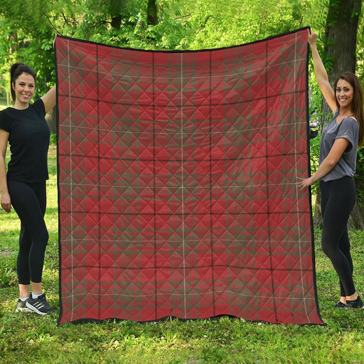 MacAulay Weathered Clan Badge Tartan Premium Quilt