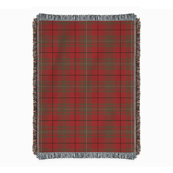 MacAulay Weathered Clan Badge Tartan Woven Blanket