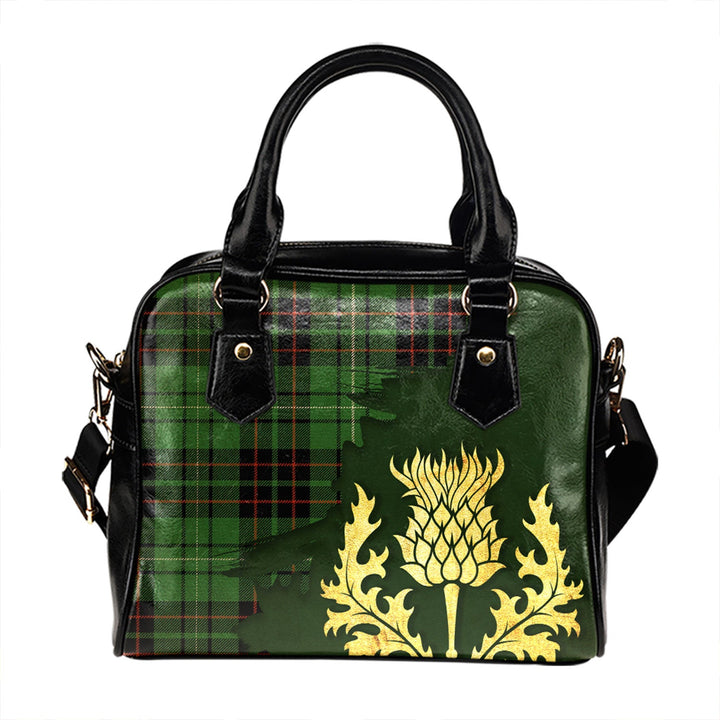 MacAulay of Lewis Ancient Tartan Shoulder Handbag Thistle Oldest Style
