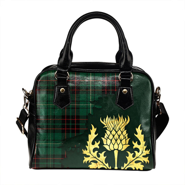 MacAulay of Lewis Modern Tartan Shoulder Handbag Thistle Oldest Style