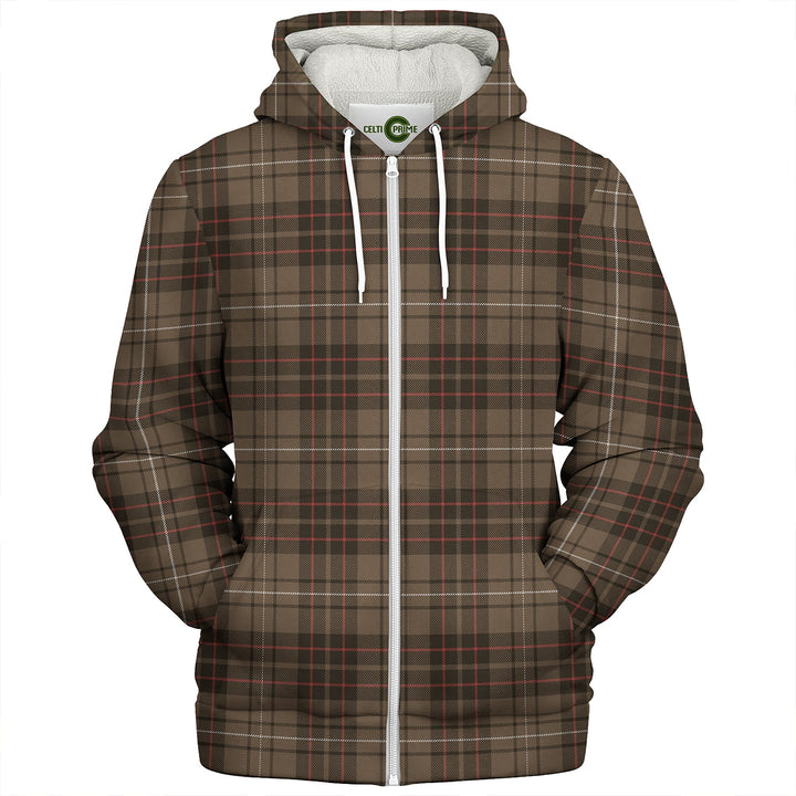 MacAulay of Lewis Weathered Clan Badge Tartan Sherpa Hoodie
