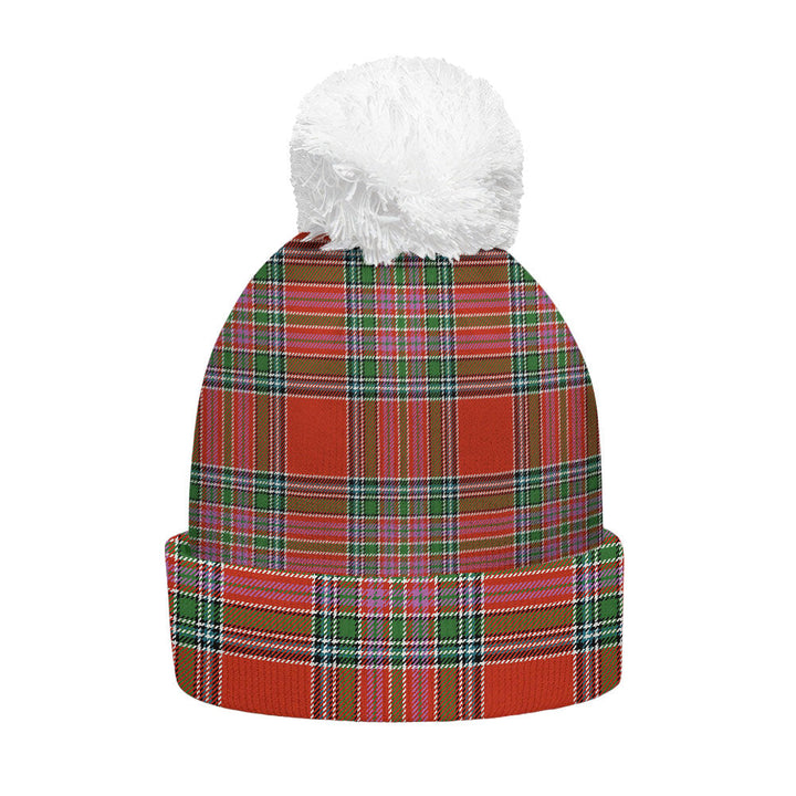 MacBean (MacBain) Ancient Clan Badge Tartan Bobble Beanie Hat