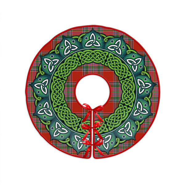 MacBean (MacBain) Ancient Clan Badge Tartan Christmas Tree Skirt Heritage Holiday Decor
