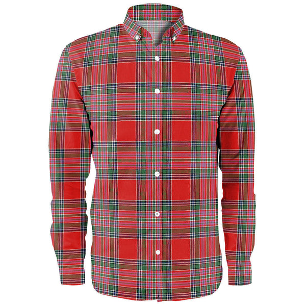 MacBean (MacBain) Modern Clan Badge Tartan Long Sleeve Shirt