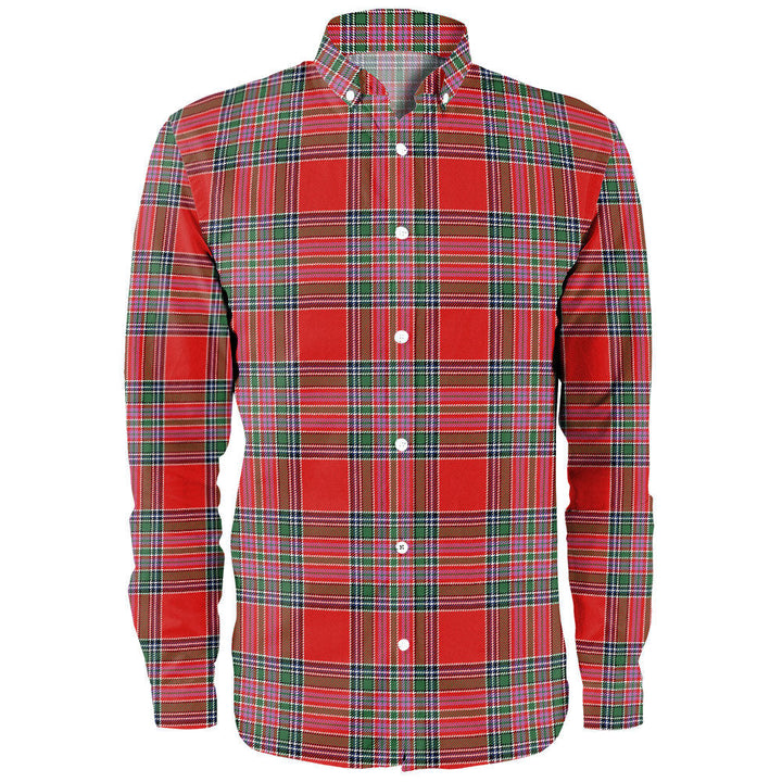 MacBean (MacBain) Modern Clan Badge Tartan Long Sleeve Shirt
