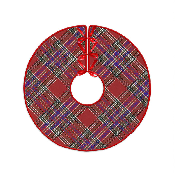 MacBean (MacBain) Weathered Clan Badge Tartan Christmas Tree Skirt