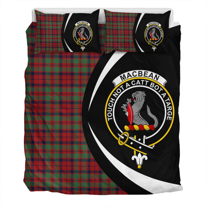 MacBean of Tomatin (MacBain of Tomatin) Modern Clan Badge Tartan Bedding Set Circle Style