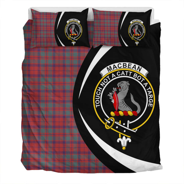 MacBean of Tomatin (MacBain of Tomatin) Weathered Clan Badge Tartan Bedding Set Circle Style
