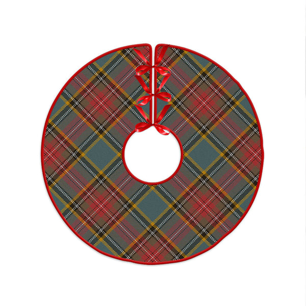 MacBeth Weathered Clan Badge Tartan Christmas Tree Skirt