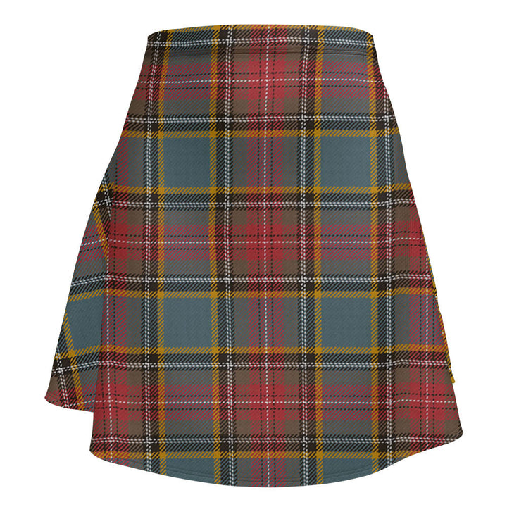 MacBeth Weathered Clan Badge Tartan Flared Skirt