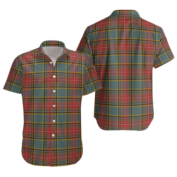 MacBeth Weathered Clan Badge Tartan Short Sleeve Shirt