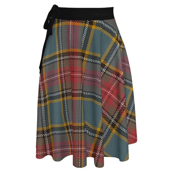 MacBeth Weathered Tartan Wrap Skirt