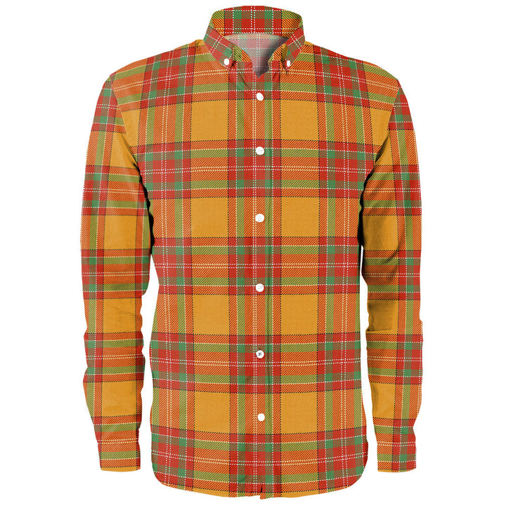 MacBrair Ancient Clan Badge Tartan Long Sleeve Shirt