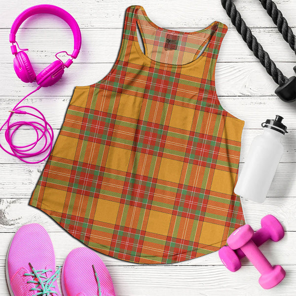 MacBrair Ancient Clan Badge Tartan Women Racerback Tank Top
