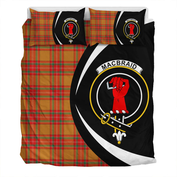 MacBrair Modern Clan Badge Tartan Bedding Set Circle Style