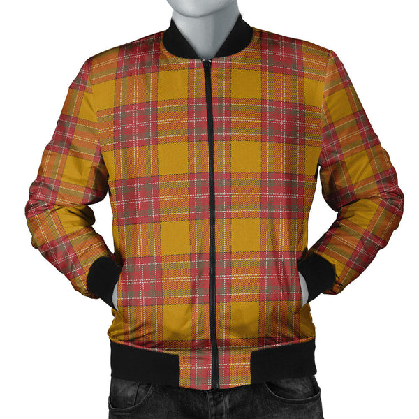 MacBrair Weathered Clan Badge Tartan Bomber Jacket