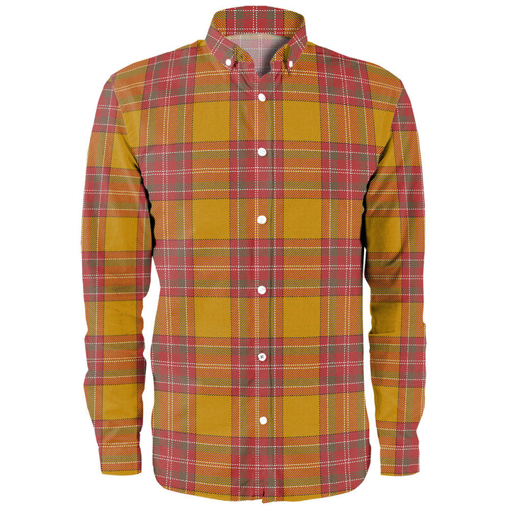 MacBrair Weathered Clan Badge Tartan Long Sleeve Shirt