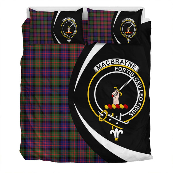 MacBrayne Clan Badge Tartan Bedding Set Circle Style