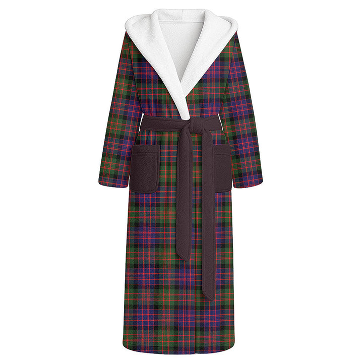 MacBrayne Clan Badge Tartan Flannel Hooded Bathrobe