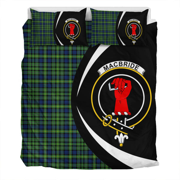 MacBride Modern Clan Badge Tartan Bedding Set Circle Style