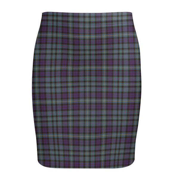 MacBride Weathered Tartan Fitted Skirt