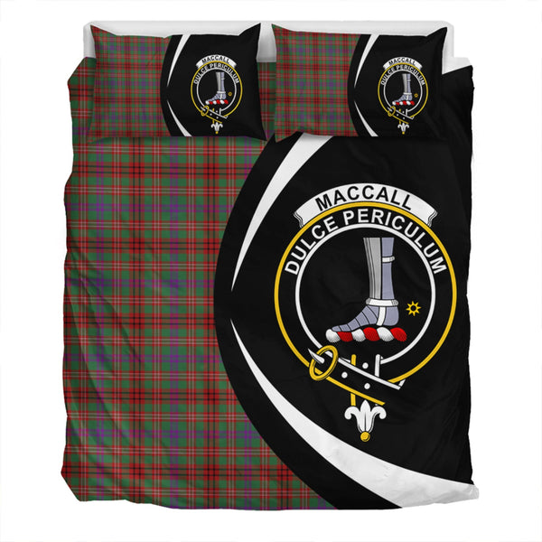 MacCall Modern Clan Badge Tartan Bedding Set Circle Style