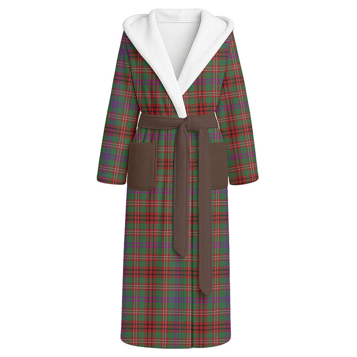 MacCall Modern Clan Badge Tartan Flannel Hooded Bathrobe