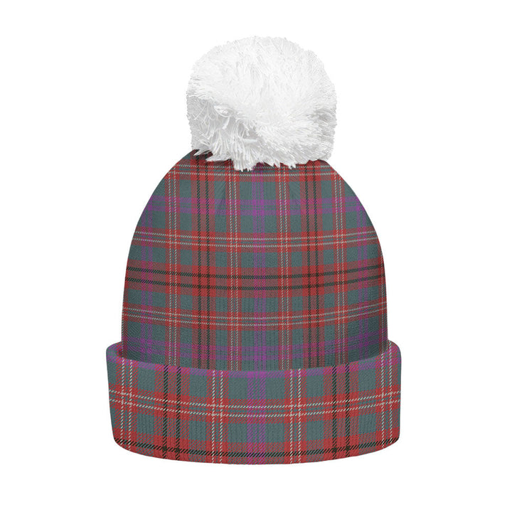 MacCall Weathered Clan Badge Tartan Bobble Beanie Hat