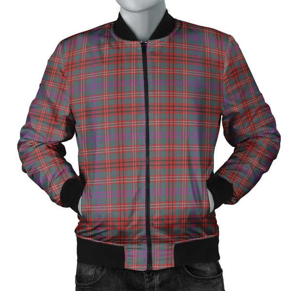 MacCall Weathered Clan Badge Tartan Bomber Jacket