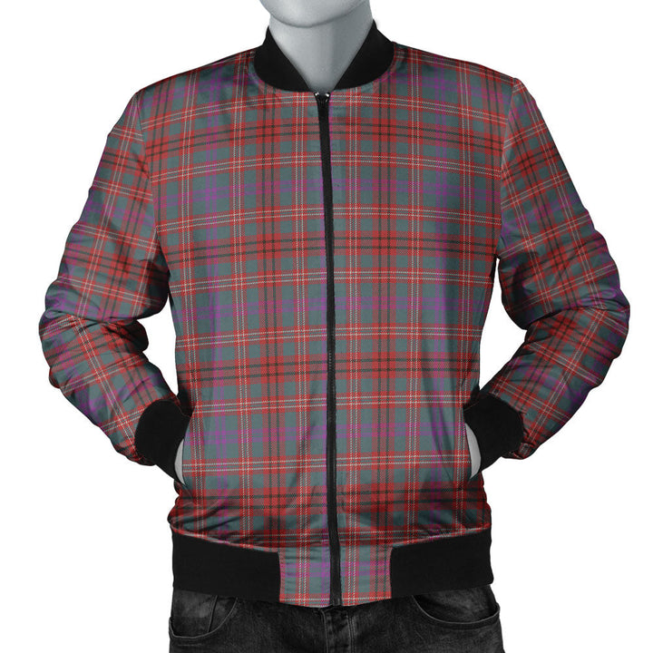 MacCall Weathered Clan Badge Tartan Bomber Jacket