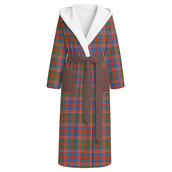 MacColl (MacCall) Ancient Clan Badge Tartan Flannel Hooded Bathrobe