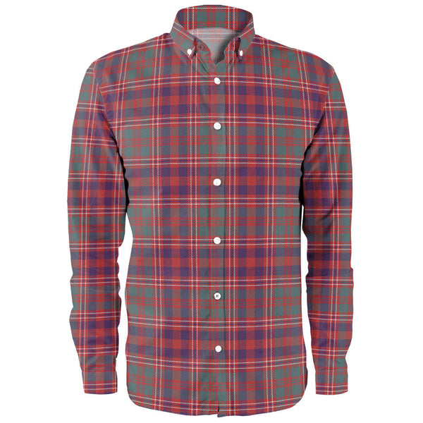 MacColl (MacCall) Weathered Clan Badge Tartan Long Sleeve Shirt