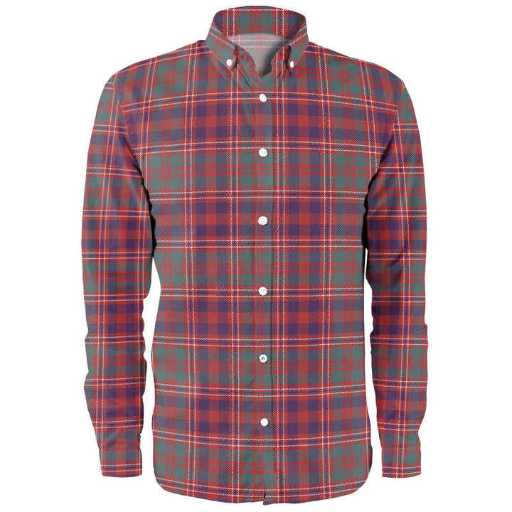 MacColl (MacCall) Weathered Clan Badge Tartan Long Sleeve Shirt
