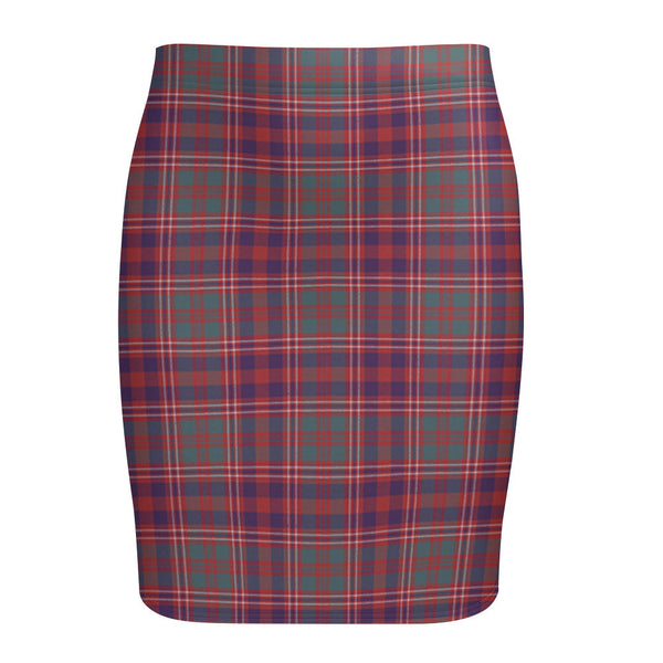 MacColl (MacCall) Weathered Tartan Fitted Skirt