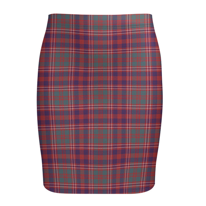 MacColl (MacCall) Weathered Tartan Fitted Skirt