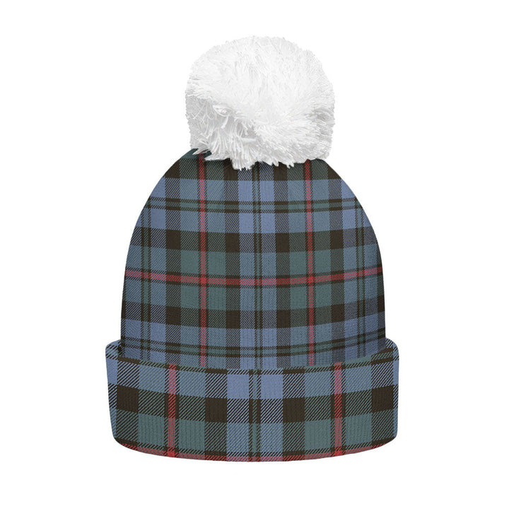 MacCorquodale Weathered Clan Badge Tartan Bobble Beanie Hat