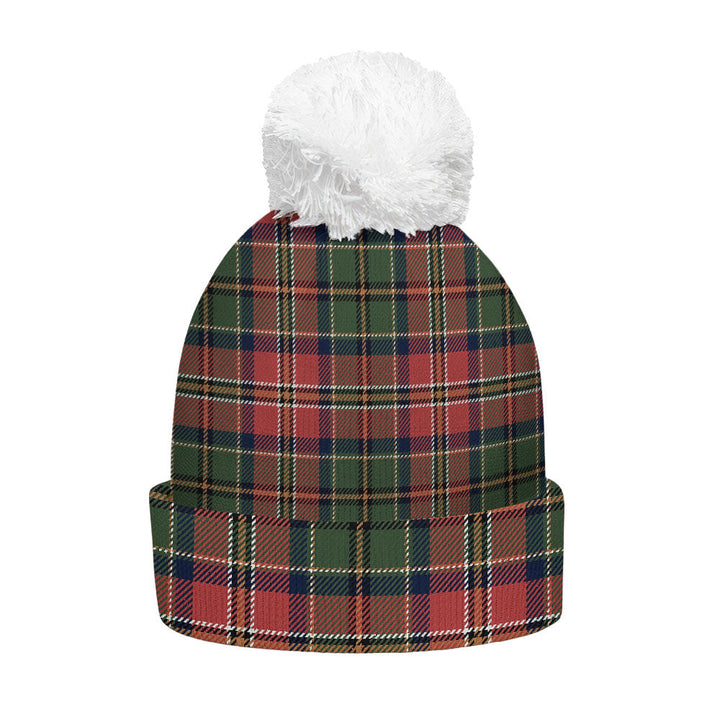 MacCulloch Ancient Clan Badge Tartan Bobble Beanie Hat