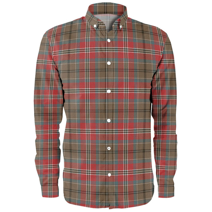 MacCulloch Weathered Clan Badge Tartan Long Sleeve Shirt