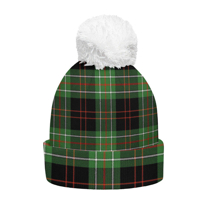MacDiarmid Ancient Clan Badge Tartan Bobble Beanie Hat