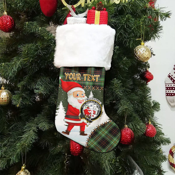 MacDiarmid Ancient Clan Badge Tartan Christmas Stocking Holiday Blessings Merry Christmas Joy