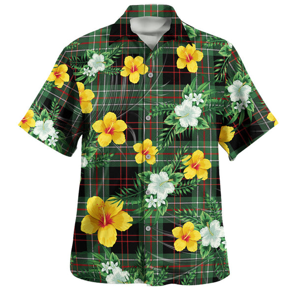 MacDiarmid Modern Clan Badge Tartan Hawaiian Shirt Summer Vibes Style