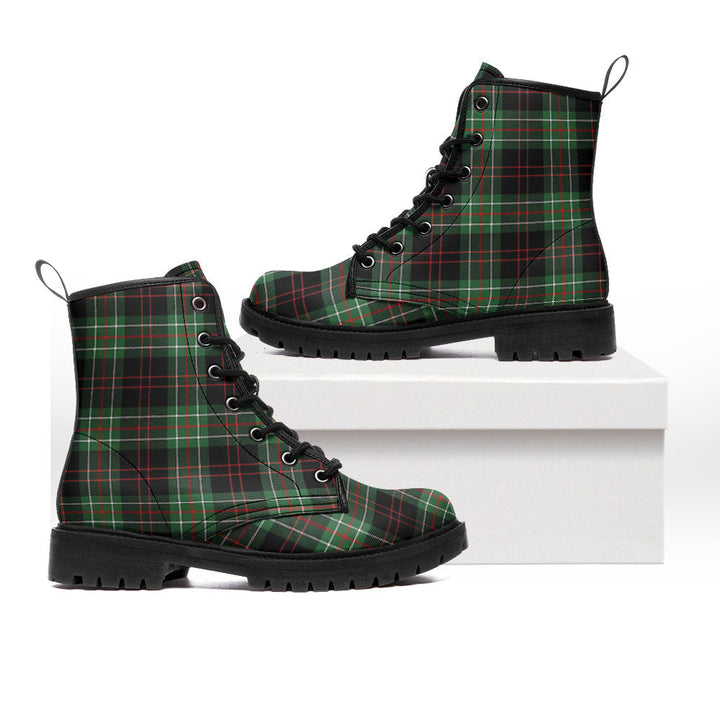 MacDiarmid Modern Clan Badge Tartan Leather Boots