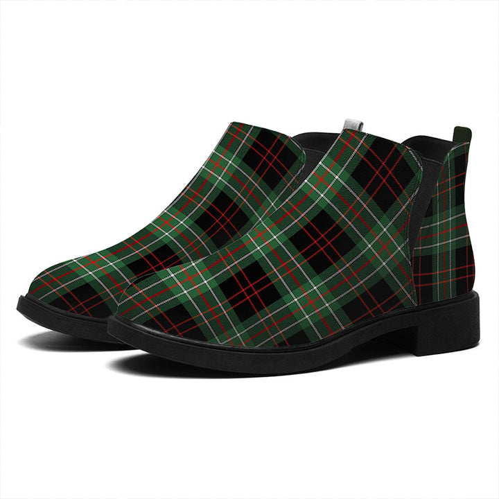 MacDiarmid Modern Tartan Flat Ankle Boots